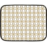 Gold Lattice Fleece Blanket (Mini) 35 x27  Blanket