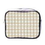 Gold Lattice Mini Toiletries Bag (One Side) Front