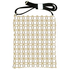 Gold Lattice Shoulder Sling Bag by mccallacoulture