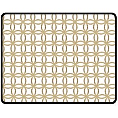 Gold Lattice Fleece Blanket (medium)  by mccallacoulture