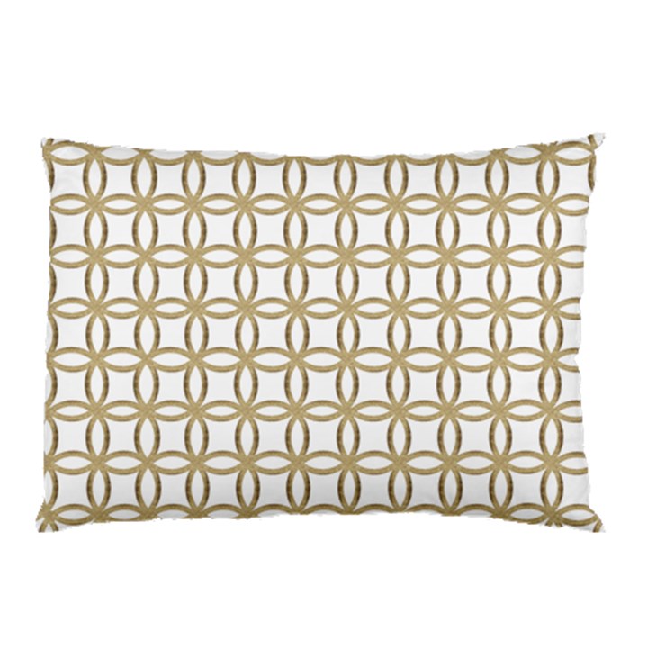 Gold Lattice Pillow Case (Two Sides)