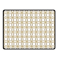 Gold Lattice Double Sided Fleece Blanket (small)  by mccallacoulture