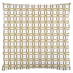 Gold Lattice Standard Flano Cushion Case (one Side) by mccallacoulture