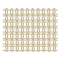 Gold Lattice Double Sided Flano Blanket (large)  by mccallacoulture