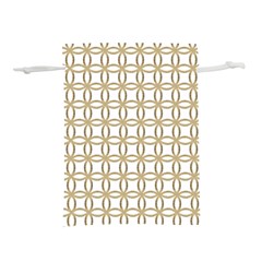 Gold Lattice Lightweight Drawstring Pouch (l) by mccallacoulture