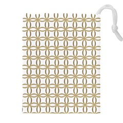 Gold Lattice Drawstring Pouch (5xl)