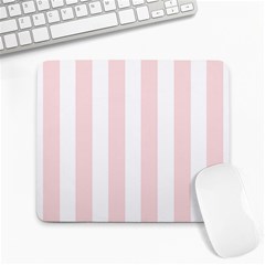 Pastel Pink Stripes Large Mousepads by mccallacoulture