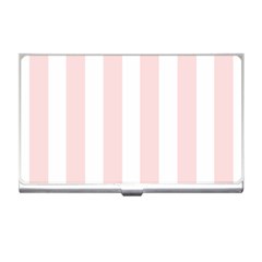 Pastel Pink Stripes Business Card Holder by mccallacoulture