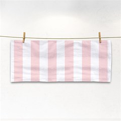 Pastel Pink Stripes Hand Towel