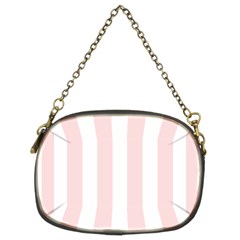 Pastel Pink Stripes Chain Purse (two Sides) by mccallacoulture