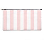 Pastel Pink Stripes Pencil Cases Front