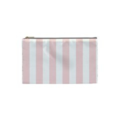 Pastel Pink Stripes Cosmetic Bag (small) by mccallacoulture