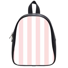 Pastel Pink Stripes School Bag (small) by mccallacoulture