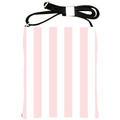 Pastel Pink Stripes Shoulder Sling Bag by mccallacoulture