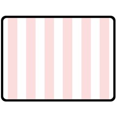 Pastel Pink Stripes Fleece Blanket (large) 