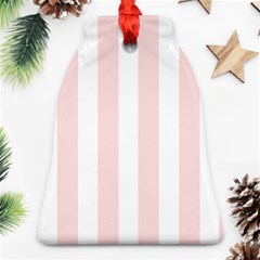 Pastel Pink Stripes Ornament (bell)