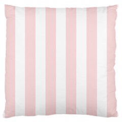 Pastel Pink Stripes Large Cushion Case (one Side) by mccallacoulture