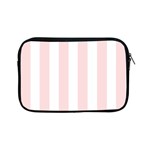 Pastel Pink Stripes Apple iPad Mini Zipper Cases Front