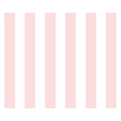 Pastel Pink Stripes Double Sided Flano Blanket (small)  by mccallacoulture