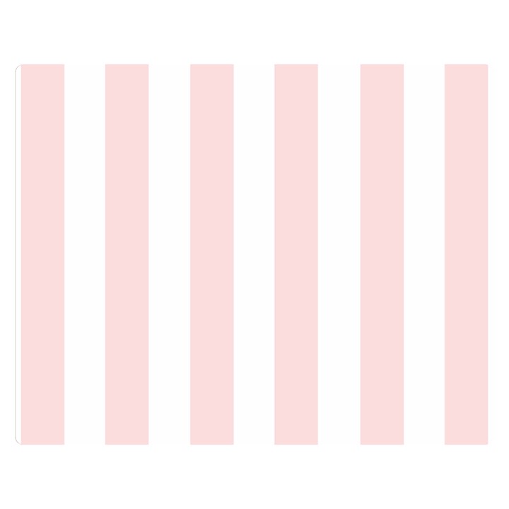 Pastel Pink Stripes Double Sided Flano Blanket (Medium) 