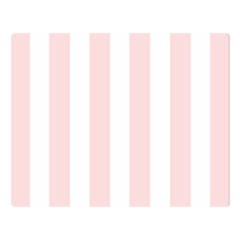 Pastel Pink Stripes Double Sided Flano Blanket (large) 