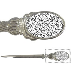 Black And White Swirls Letter Opener by mccallacoulture