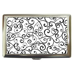 Black And White Swirls Cigarette Money Case by mccallacoulture