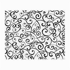 Black And White Swirls Small Glasses Cloth (2 Sides) by mccallacoulture