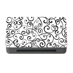 Black And White Swirls Memory Card Reader With Cf by mccallacoulture