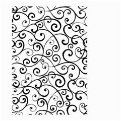 Black And White Swirls Small Garden Flag (two Sides) by mccallacoulture