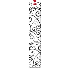 Black And White Swirls Large Book Marks by mccallacoulture