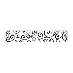 Black And White Swirls Flano Scarf (mini) by mccallacoulture