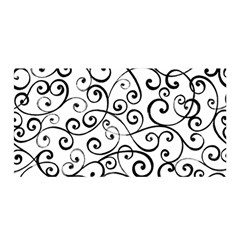 Black And White Swirls Satin Wrap by mccallacoulture