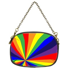 Rainbow Pattern Chain Purse (two Sides) by designsbymallika