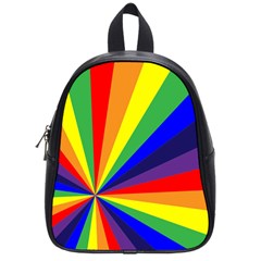 Rainbow Pattern School Bag (small) by designsbymallika