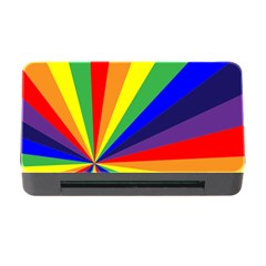 Rainbow Pattern Memory Card Reader With Cf by designsbymallika