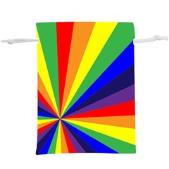 Rainbow Pattern  Lightweight Drawstring Pouch (xl) by designsbymallika