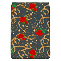 Golden Chain Pattern With Roses Removable Flap Cover (l) by designsbymallika