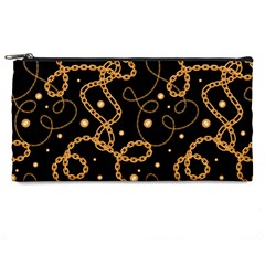 Golden Chain Print Pencil Cases by designsbymallika