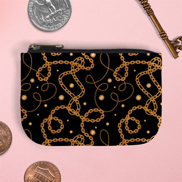 GOLDEN CHAIN PRINT Mini Coin Purse