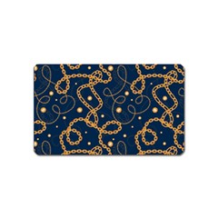 Golden Chain Pattern Magnet (name Card)