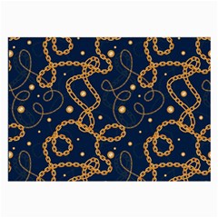 Golden Chain Pattern Large Glasses Cloth by designsbymallika