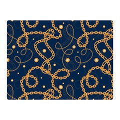 Golden Chain Pattern Double Sided Flano Blanket (mini)  by designsbymallika