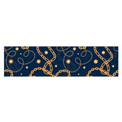 Golden Chain Pattern Satin Scarf (oblong) by designsbymallika