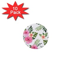 Pink Tulips 1  Mini Buttons (10 Pack)  by designsbymallika