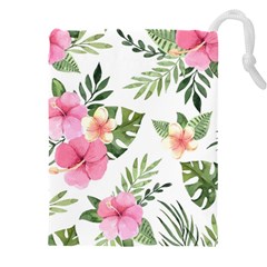 Pink Tulips Drawstring Pouch (4xl)