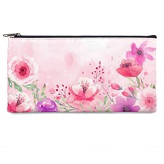 Pink Floral Print Pencil Cases