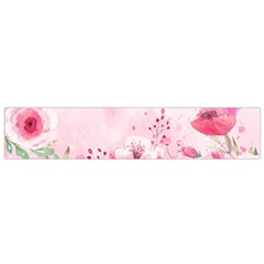 Pink Floral Print Small Flano Scarf