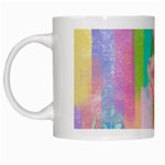 stripes floral print White Mugs Left