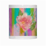 stripes floral print White Mugs Center